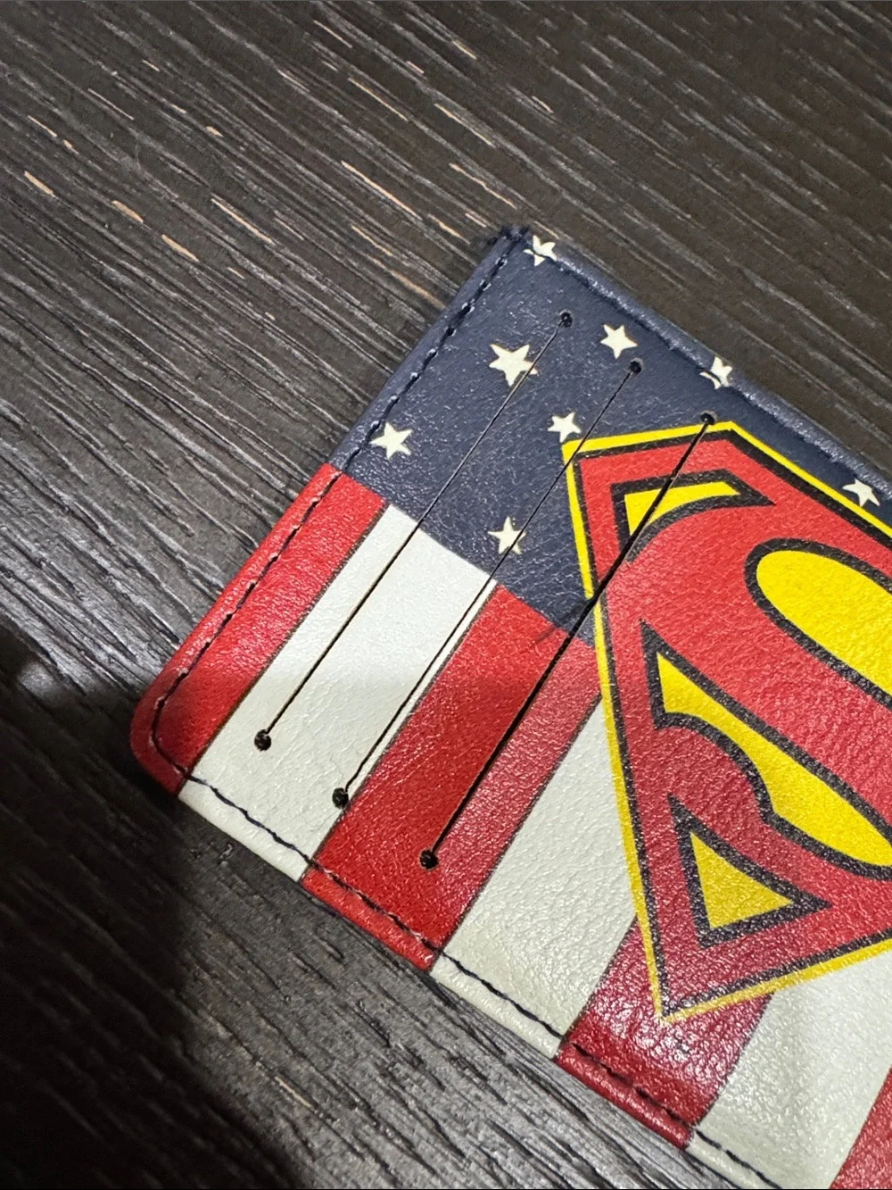 Superman American Flag Card Holder